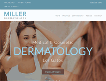 Tablet Screenshot of millerdermatology.com